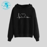 Black Oversized Women Hoodie WH-01