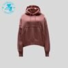 Maroon Hoodie Outfit Women in Fleece Fabric WH-13