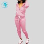 Women Winter Tracksuit in Pink Color TS-002