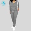 Beautiful Authentic Women Tracksuit in Gray Color TS-003
