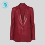 Beautiful Women leather jacket in Maroon Color WJ-006