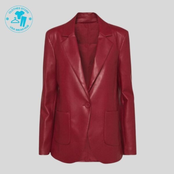 Beautiful Women leather jacket in Maroon Color WJ-006