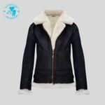 Most Beautiful Winter Denim fur Women Leather Jacket WJ-004