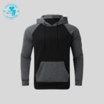 Most Beautiful Black and Dray Men Hoodie MW-003