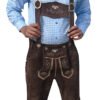Traditional Dark Brown Lederhosen: Timeless Bavarian Style LH(008)