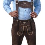 Traditional Dark Brown Lederhosen: Timeless Bavarian Style LH(008)