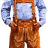 Handsome: Light Brown Lederhosen for Men's Trendy (002)