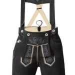 Authentic Black Lederhosen – Traditional Bavarian Style for Oktoberfest