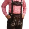 Bavarian Short Lederhosen Classic Dark Brown (006)